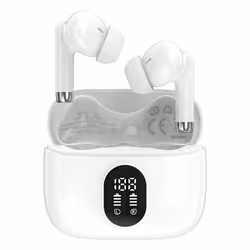 Listen to music and podcasts on the go with these Maplin Wireless Earbuds Bluetooth V5.4 USB-C Charging Soft Fit. Connect to ...