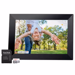 Share your favourite moments with the PRAKTICA 10" Digital Photo Frame 1280 x 800 with Wi-Fi and Frameo Software. Design ...