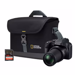 Capture moments near and far with the Panasonic DMC-FZ82D 18MP Bridge Camera. The 20-1200mm zoom lens and 4K Video/Photo reco ...