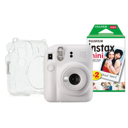 Fujifilm Instax Mini 12 Instant Camera - Clay White - Camera + 20 Shot