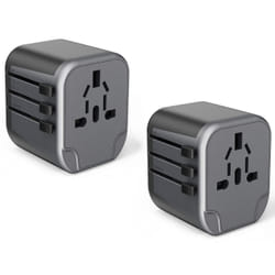 Maplin Worldwide Travel Adapter Wall Charger with 2x USB-A Ports - Pac