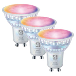 4lite Wiz Connect Dimmable Multicolour WiFi LED Smart Bulb - GU10 - Pa