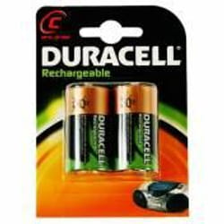 Duracell Rechargeable C Size 2 Pack Rechargeable battery Nickel-Metal