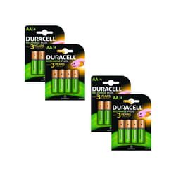 Duracell 1300mAh AA Size Rechargeable Batteries--Pack of 16