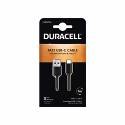 Duracell's 3A/5v USB-A to USB-C cable charges your device faster than a standard cable*. With Super-Speed 5Gbps USB 3.2 ...