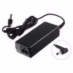 AC adapter. Converts mains power to low voltage DC to power a portable device