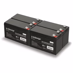 2-Power BUN0246A, Sealed Lead Acid (VRLA), 12 V, 4 pc(s), Black, 9 Ah, 9000 mAh