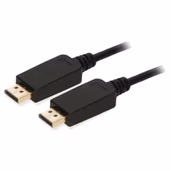 2-Power CAB0024A, 1 m, DisplayPort, DisplayPort, Male, Male, Black