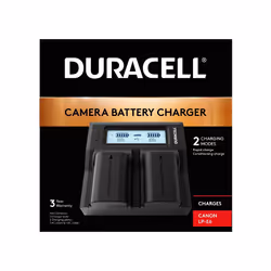 Never miss a moment with the dual digital camera battery charger from Duracell. A dual port design allows for simultaneous ch ...