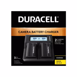 Never miss a moment with the dual digital camera battery charger from Duracell. A dual port design allows for simultaneous ch ...