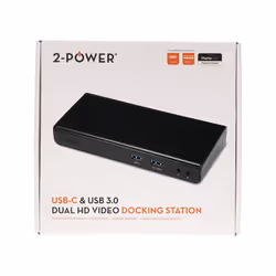 2-Power DOC0110A laptop dock/port replicator Wired USB 3.2 Gen 1 (3.1 Gen 1) Type-B Black - Additional view 4