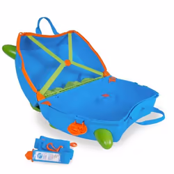 Trunki Terrance Trolley Hard shell Blue 18 L Plastic
