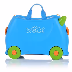 Trunki Terrance Trolley Hard shell Blue 18 L Plastic