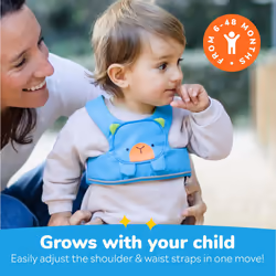 ToddlePak - Fuss Free Baby Walking Reins and Toddler Safety Harness â Bert Bear (Blue)