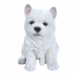 Vivid Arts West Highland Puppy, White, Polyresin, Animals, 120 mm, 145 mm, 175 mm