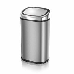 Tower 58L Square Sensor Bin S/Steel