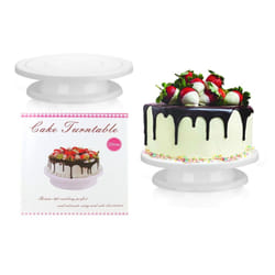 Kitchen Cake Stand Decorating Icing 28CM Rotating Revolving Turntable