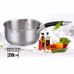 Induction Milk Pan Stainless Steel 2 Double - 20cm