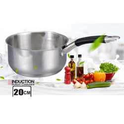 Induction Milk Pan Stainless Steel 2 Double - 20cm