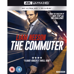 Elevation Sales The Commuter, Movie, DVD/Blu-Ray, 4K Ultra HD, Thriller, 2D, 87 min