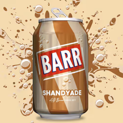 BARR since 1875, 24 Pack Shandyade 0% Alcohol, Non-Alcoholic Flavoured Fizzy Drink Cans "Fizzingly Fun" - 24 x 330ml Cans