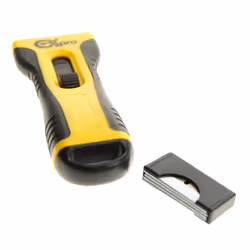 GLASS & CERAMIC HOB SCRAPER KNIFE CLEANER & 5 SPARE BLADES