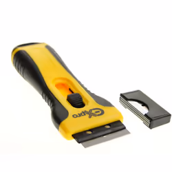 GLASS & CERAMIC HOB SCRAPER KNIFE CLEANER & 5 SPARE BLADES