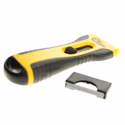 GLASS & CERAMIC HOB SCRAPER KNIFE CLEANER & 5 SPARE BLADES