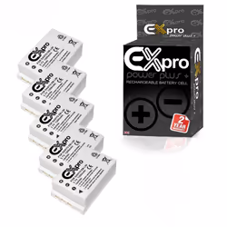 Ex-Pro Digital Camera Battery DB-L90B DB-L90 DB L90 for Sanyo [5 PACK]