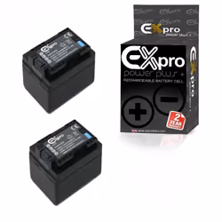 Ex-Pro Digital Camera Battery x2 BP-727 BP727 for Canon HF R306 HF R47