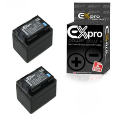 Ex-Pro Digital Camera Battery x2 BP-727 BP727 for Canon HF R306 HF R47