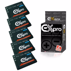 5 x Ex-Pro Digital Camera Battery NP-120 NP120 for Casio Exilim