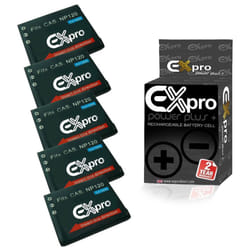 5 x Ex-Pro Digital Camera Battery NP-120 NP120 for Casio Exilim