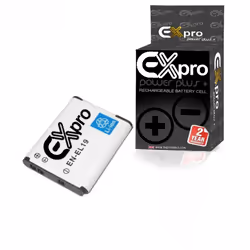 Ex-Pro Battery EN-EL19 for Nikon CoolPix Camera S3100 S3300 S4100