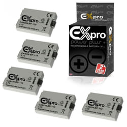 Ex-Pro Digital Camera Battery x2 BP-110 BP110 for Canon HF R20 HF R206