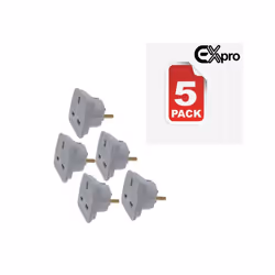 UK to Mauritius Monaco Morocco Travel Adaptor Plug 2 Pin Adapter CE Approved