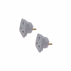 UK to Bosnia Brazil Bulgaria Travel Adaptor Plug 2 Pin Adapter CE Approved