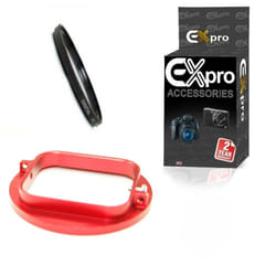 Ex-Pro Filter adapter to 58mm std lens UV Lens Red fits GoPro Hero 3 3+ 4