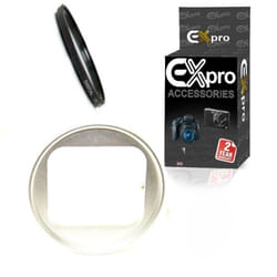 Ex-Pro Filter adapter to 58mm std lens UV Lens Silver fits GoPro Hero 3 3+ 4