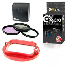 Ex-Pro Filter adapter to 52mm std lens UV CPL FLD RedFits GoPro Hero 3 3+ 4