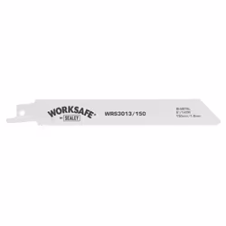 Sealey Worksafe&reg; Reciprocating Saw Blade 150mm 14tpi - Pack of 5 WRS3013/150