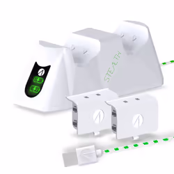 STEALTH Gaming SX-C100X, Xbox Series S, Xbox Series X, Charging stand, White, USB, Wired, 1 m