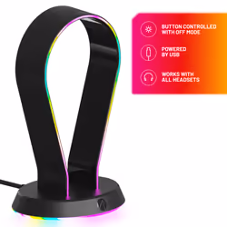 STEALTH Gaming XP-RGBHS-V1 Light-Up Gaming Headset Stand Gaming Headset Stand With Base - Additional view 5