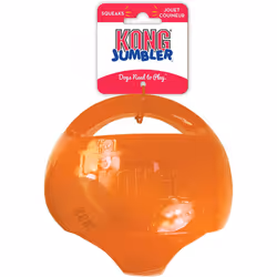 KONG - Jumbler Ball - Interactive Fetch Dog Toy with Tennis Ball (Assorted Colours) - For Medium/Large Dogs