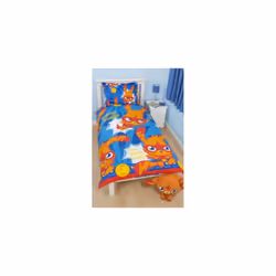 Moshi Monsters Katsuma Duvet Set, Red & Blue Kids Single Bedding Set
