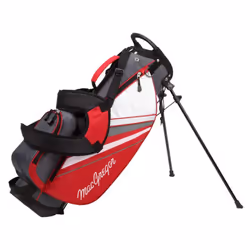 MacGregor Golf Junior Boys DCT3000 Premium Golf Club & Stand Bag Package Set, Red/White, Right Hand 6-8 Years