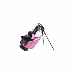 MacGregor Golf Junior Girls DCT3000 Premium Golf Club & Stand Bag Package Set, Pink/White, Right Hand 9-12 Years