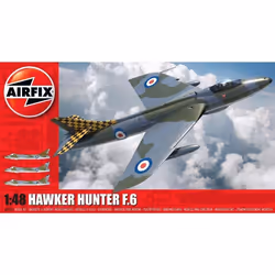 Airfix Hawker Hunter F.6, Fixed-wing aircraft model, Assembly kit, 1:48, Hawker Hunter F.6, 8 yr(s), Military aircraft