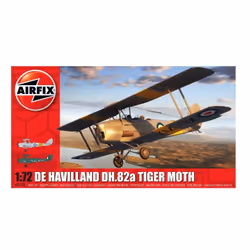 Airfix deHavilland Tiger Moth, Fixed-wing aircraft model, Assembly kit, 1:72, deHavilland Tiger Moth, Any gender, 42 pc(s)