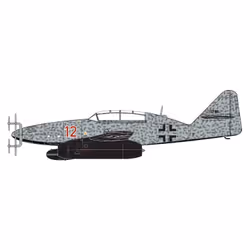 Airfix Messerschmitt Me262B-1a/U1 Fixed-wing aircraft model Assembly kit 1:72